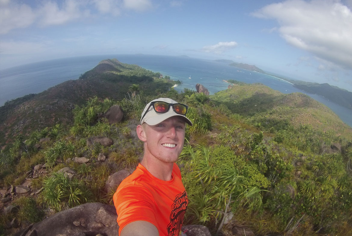 Cody Kiefer '17 on his internship in the Seychelles Cody Kiefer '17 on his internship in the Seychelles