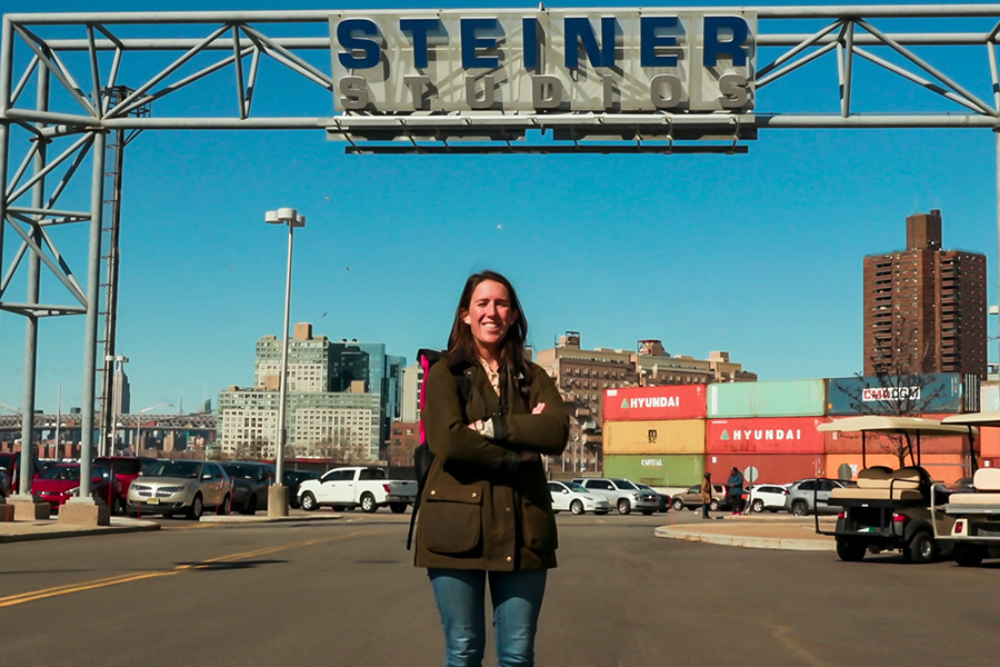 Laura Habecker &rsquo;13 at Steiner Studios