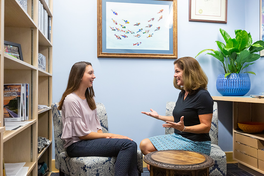 Professor Anne S. Douds and Haley Shultz &rsquo;21