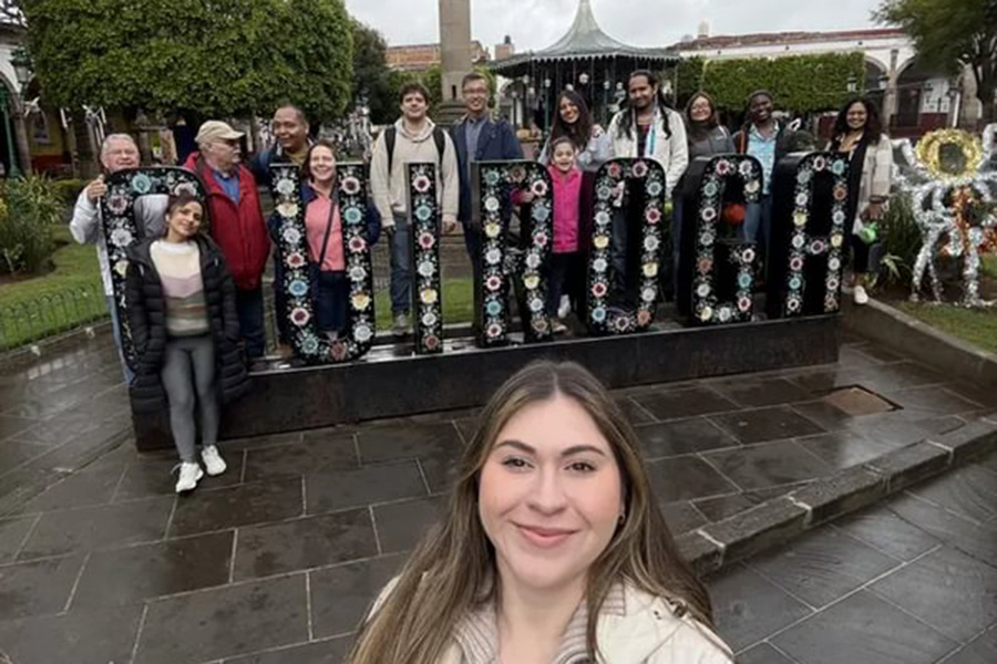 Students and staff explored immigration at the U.S.-Mexico border in El Paso.