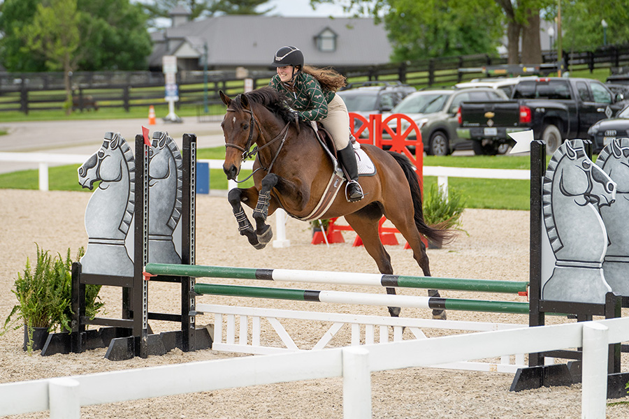 Noa Leibson &rsquo;20 competing at the Kentucky Horse Park